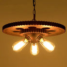 Loft Retro Industrial Iron Chandelier Pendant Lamp - Personality Fixture For Hotel Restaurant Bar