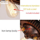 Loft Retro Industrial Iron Chandelier Pendant Lamp - Personality Fixture For Hotel Restaurant Bar