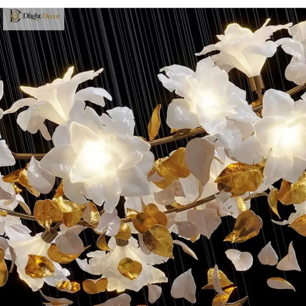Ruibopad Loft Crystal Ceiling Chandelier - Luxury Hanging Light For Staircases Living Rooms And