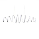 Logan Modern Spiral Pendant - White Led Light With Adjustable Brightness / 39.5’