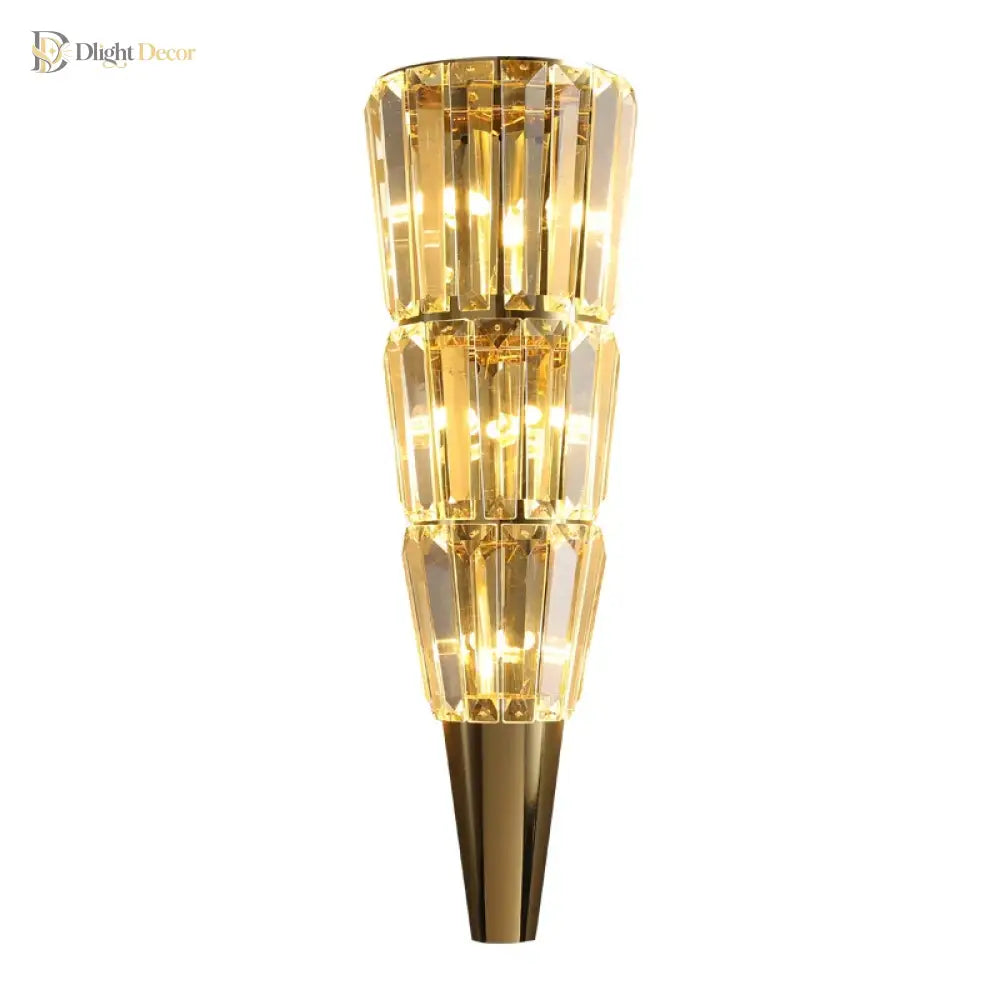 Logan - Nordic Crystal Led Wall Lamp Elegant Lighting For Parlor Bedroom And Bathroom Wall Lamp
