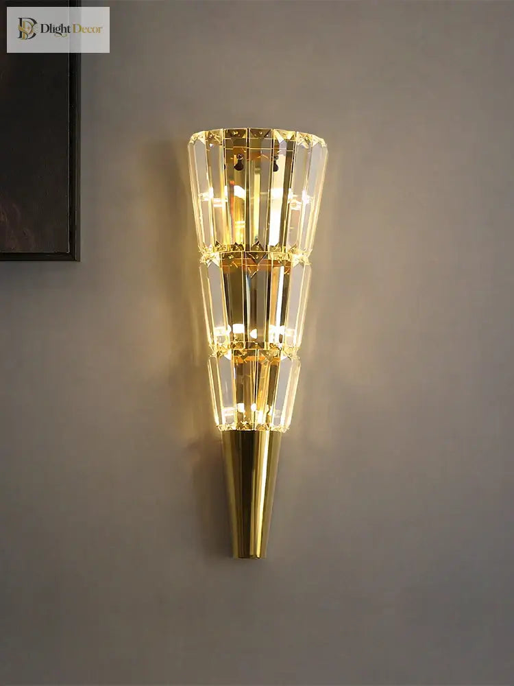 Logan - Nordic Crystal Led Wall Lamp Elegant Lighting For Parlor Bedroom And Bathroom Wall Lamp