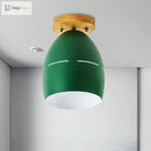 Londyn Modern Oval Semi - Flush Mount: Colorful Accent Lighting For Your Bedroom
