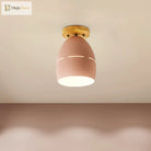 Londyn Modern Oval Semi - Flush Mount: Colorful Accent Lighting For Your Bedroom