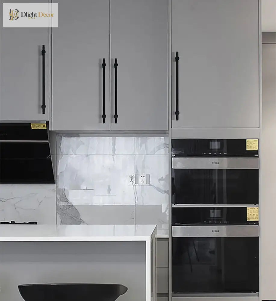 Long Gold and Black Brass Cabinet Handles – Adjustable Drawer Bar and Glass Door Pulls (265mm-1000mm) Handles