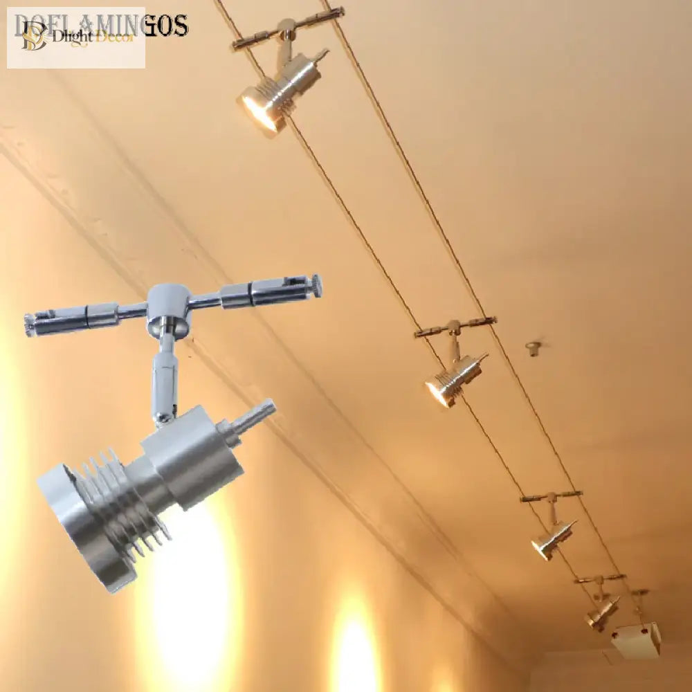 Low-Voltage Steel Wire Track Spotlights – product view 2