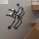 Lucy Style Black Spider Wall Lamp - Metallic Water Pipe Design For Stairways
