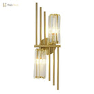 Lucy - Modern Gold Crystal Wall Lamp Bedroom Bedside Living Room Tv Hallway Staircase Luxury Art