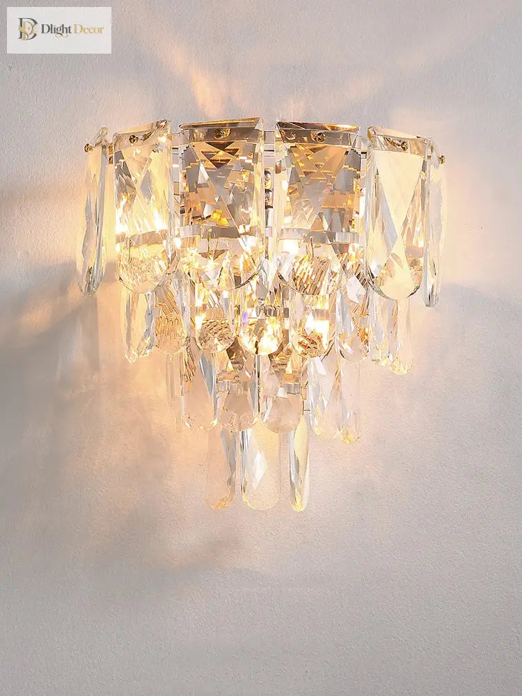Luisa’s Light Luxury Crystal Wall Lamp - Elevate Your Living Spaces With Modern Elegance Wall Lamp