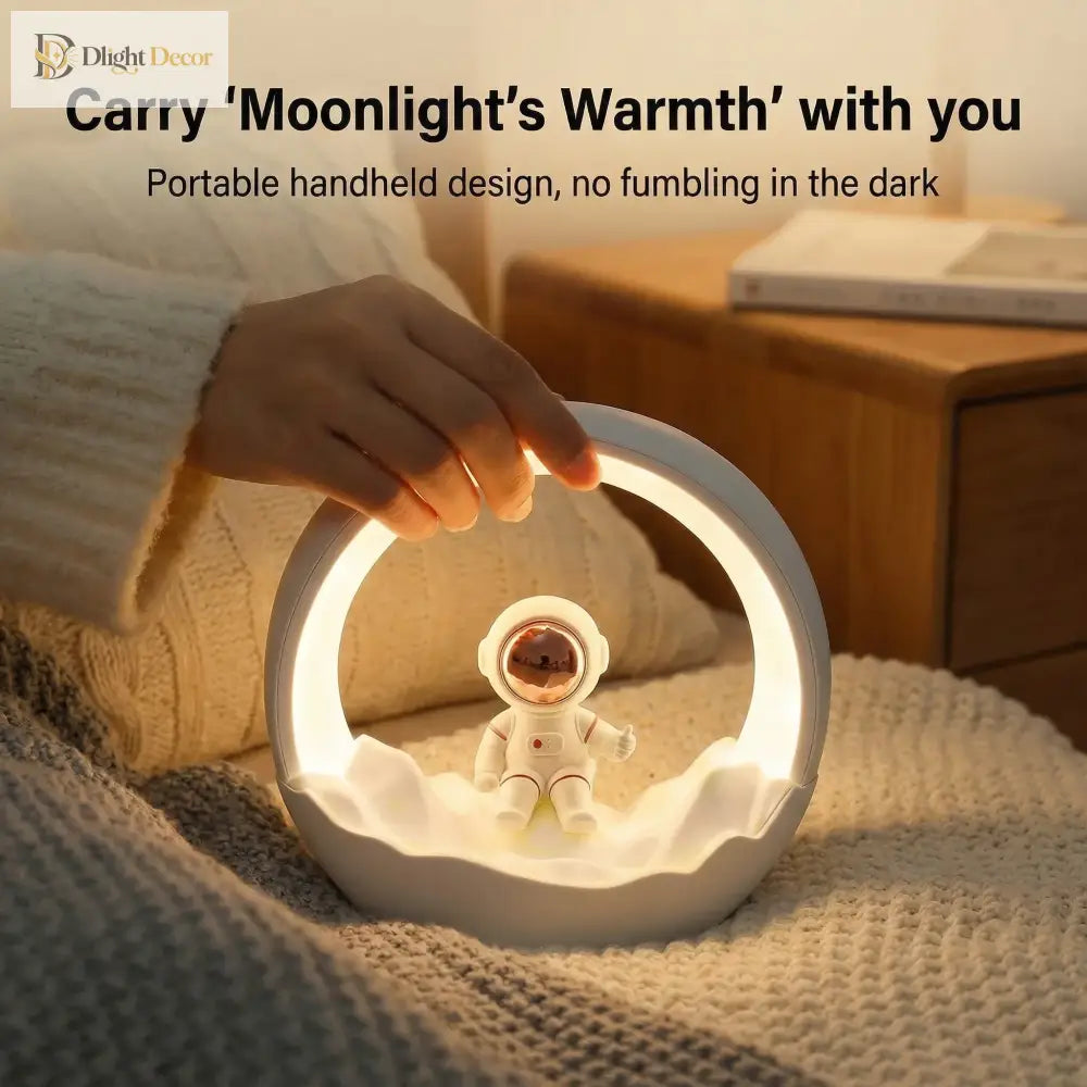 Lumibubs Astronaut Moon Arch Night Light, 3-Mode Touch Control USB-C Rechargeable Kids Lamp - United States - Night