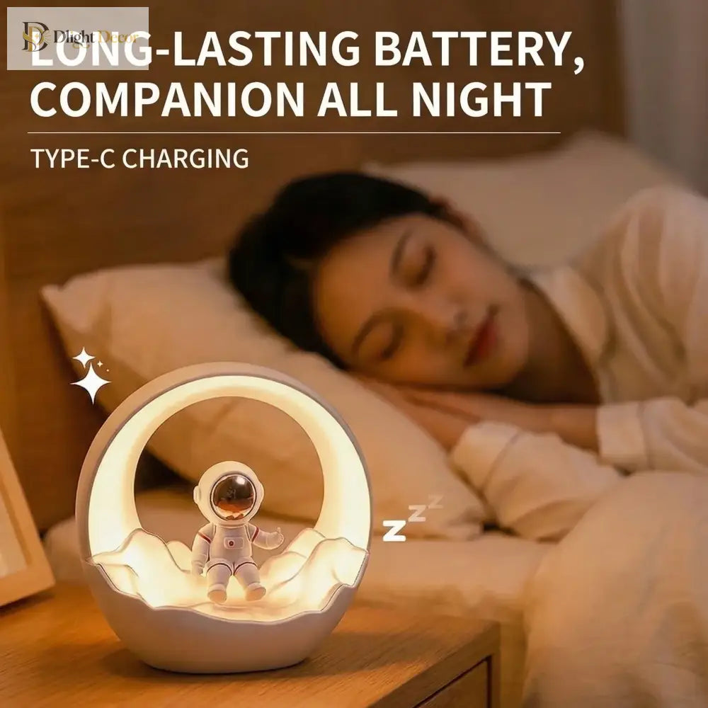 Lumibubs Astronaut Moon Arch Night Light, 3-Mode Touch Control USB-C Rechargeable Kids Lamp - United States - Night