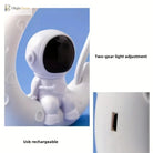 Lumibubs Astronaut Moon Desk Lamp, LED Study Light & Night Light for Kids Bedroom - WHITE / WHITE - Night Light