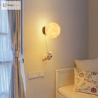 Lumibubs Astronaut Moon Wall Lamp, 3D Printed Space Light for Kids Bedroom - wall Lamp