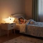 Lumibubs Baby Shark Night Light, Pat Control Rechargeable Silicone Bedside Lamp for Kids - Changeable - Table Lamp