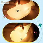 Lumibubs Baby Shark Night Light, Pat Control Rechargeable Silicone Bedside Lamp for Kids - Changeable - Table Lamp