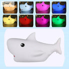 Lumibubs Baby Shark Night Light, Pat Control Rechargeable Silicone Bedside Lamp for Kids - Changeable - Table Lamp