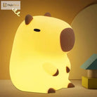 Lumibubs Chubby Capybara Night Light, Cute Silicone Bedside Lamp for Kids & Adults - Night Light