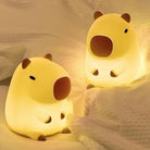 Lumibubs Chubby Capybara Night Light, Cute Silicone Bedside Lamp for Kids & Adults - Night Light