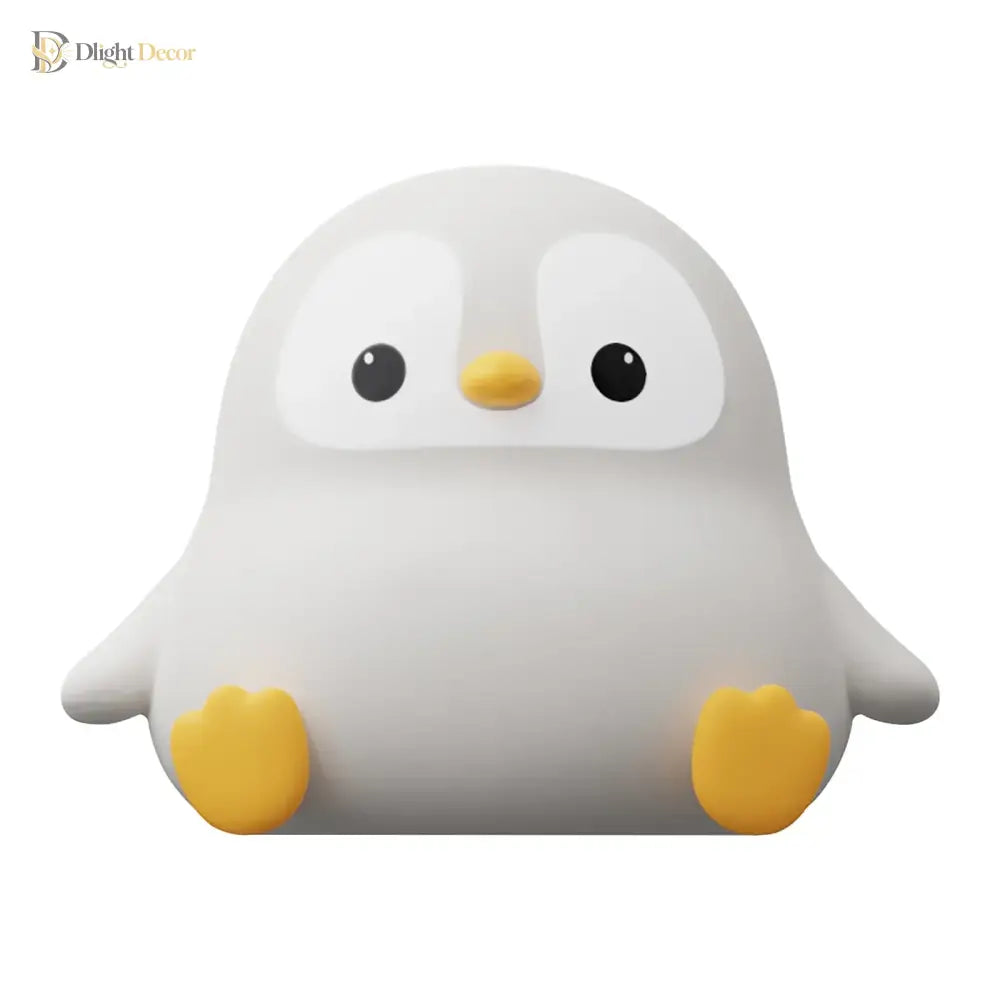 Lumibubs Chubby Penguin Night Light, Touch Control Rechargeable Silicone Baby Lamp - Penguin Baby - Night Light