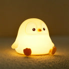 Lumibubs Chubby Penguin Night Light, Touch Control Rechargeable Silicone Baby Lamp - Penguin Baby - Night Light