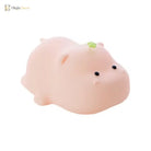 Lumibubs Chubby Penguin Night Light, Touch Control Rechargeable Silicone Baby Lamp - Pink / Warm White - Night Light