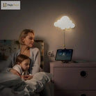 Lumibubs Cloud Wall Lamp, Wooden Glowing Night Light for Kids Bedroom & Nursery - Cloud / Warm White - wall Lamp