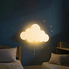 Lumibubs Cloud Wall Lamp, Wooden Glowing Night Light for Kids Bedroom & Nursery - Cloud / Warm White - wall Lamp