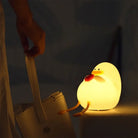 Lumibubs Cowboy Duck Night Light, Cute Silicone USB Rechargeable Bedside Lamp for Kids - 1pc without hat - Night Light