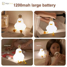 Lumibubs Daisy Duck Night Light, Touch Control USB Rechargeable Silicone Lamp for Kids - Table Lamp