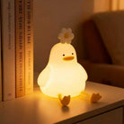 Lumibubs Daisy Duck Night Light, Touch Control USB Rechargeable Silicone Lamp for Kids - Table Lamp