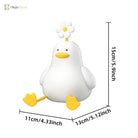 Lumibubs Daisy Duck Night Light, Touch Control USB Rechargeable Silicone Lamp for Kids - Table Lamp