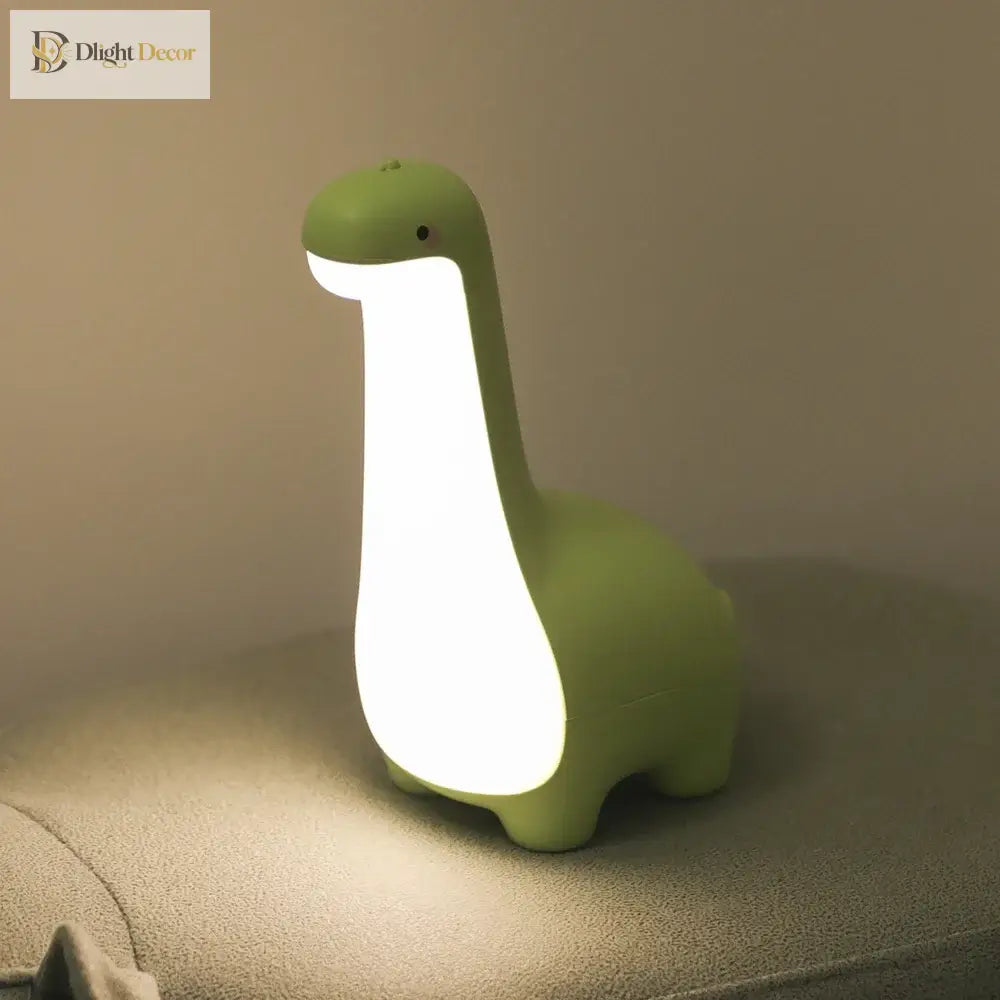 Lumibubs Dinosaur Night Light, USB Rechargeable Dino Lamp with Timer for Kids - Night Light