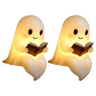Lumibubs Ghost Reading Night Light, Cute Halloween LED Desk Lamp for Book Lovers - 2Pcs Small - Night Light