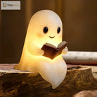Lumibubs Ghost Reading Night Light, Cute Halloween LED Desk Lamp for Book Lovers - Night Light