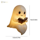 Lumibubs Ghost Reading Night Light, Cute Halloween LED Desk Lamp for Book Lovers - Night Light