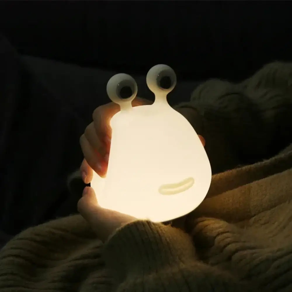 Lumibubs Googly Eyes Slug Night Light, Dimmable Rechargeable Silicone Bedside Lamp for Kids - Slugs - Night Light
