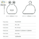Lumibubs Googly Eyes Slug Night Light, Dimmable Rechargeable Silicone Bedside Lamp for Kids - Slugs - Night Light
