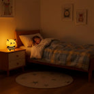 Lumibubs Happy Bee Night Light, Touch Dimmable Rechargeable Silicone Bedside Lamp for Kids - Warm light - Night Light