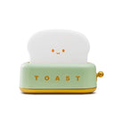 Lumibubs Happy Toast Night Light, Cute Rechargeable Bedside Lamp for Kids & Adults - Green - Night Light