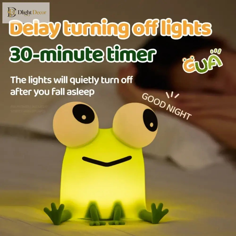 Lumibubs Kawaii Animal Night Light, Touch Control Rechargeable Silicone Mood Lamp for Kids - Night Light