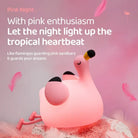 Lumibubs Kawaii Animal Night Light, Touch Control Rechargeable Silicone Mood Lamp for Kids - PPD-Flamingo / USB Plug