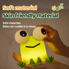 Lumibubs Kawaii Animal Night Light, Touch Control Rechargeable Silicone Mood Lamp for Kids - PPD-Frog / USB Plug