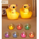 Lumibubs Koala Tree Hollow Night Light, Pat Control Dimmable USB Rechargeable Silicone Lamp - Koala / 16cm - Night Light