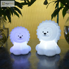 Lumibubs Lion King Night Light, 9 Colour Remote Control Rechargeable Silicone Lamp for Kids - Night Light