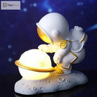 Lumibubs Little Star Astronaut Planet Lamp, Premium Resin LED Night Light for Kids & Home Decor - Night Light