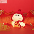 Lumibubs Lucky Spirit Night Light, Cute Silicone Glow Lamp in White & Green - Night Light
