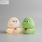Lumibubs Lucky Spirit Night Light, Cute Silicone Glow Lamp in White & Green - Night Light