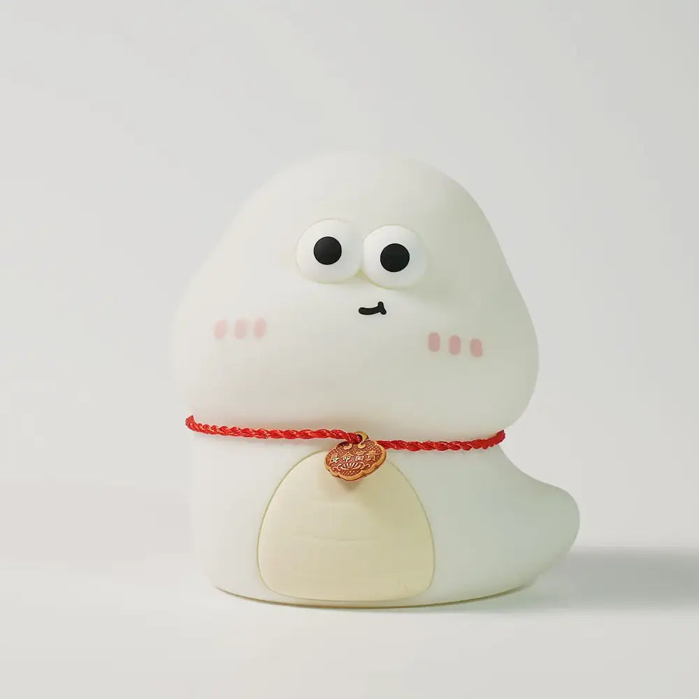 Lumibubs Lucky Spirit Night Light, Cute Silicone Glow Lamp in White & Green - White snake / RGB - Night Light