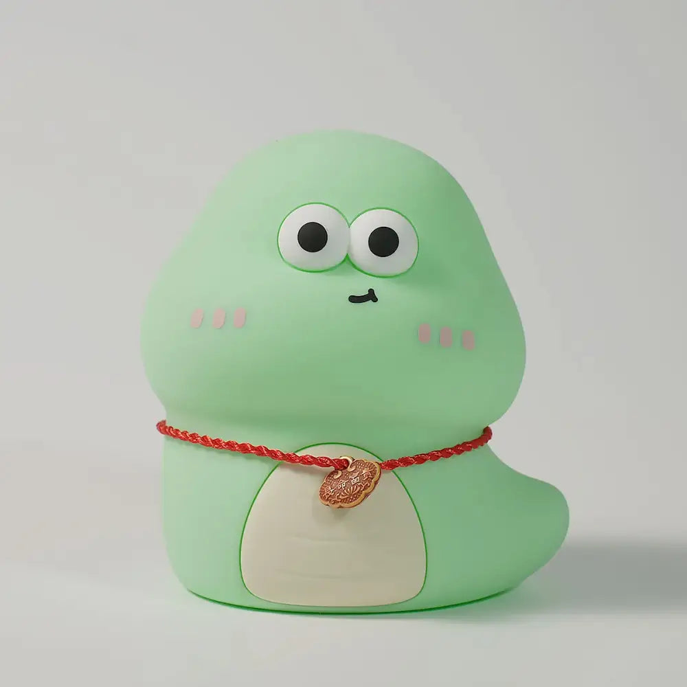 Lumibubs Lucky Spirit Night Light, Cute Silicone Glow Lamp in White & Green - Green snake / RGB - Night Light