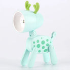 Lumibubs Mini Folding Animal Desk Lamp, Cute Dog & Deer LED Night Light for Kids - B Green deer - Night Light